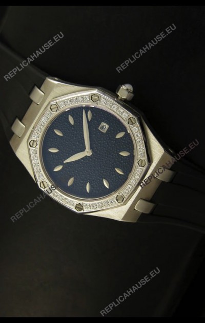 Audemars Piguet Royal Oak Ladies Quartz Replica Watch in Steel Case