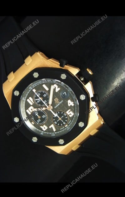 Audemars Piguet Royal Oak Offshore Pink Gold Swiss Watch - MIRROR REPLICA