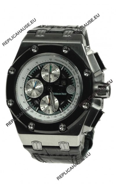 Audemars Piguet Royal Oak Offshore Rubens Barrichello Limited Edition Swiss Watch in Black Dial
