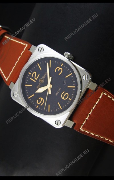 Bell & Ross Aviation BR03-92 Golden Heritage Edition Swiss Watch 