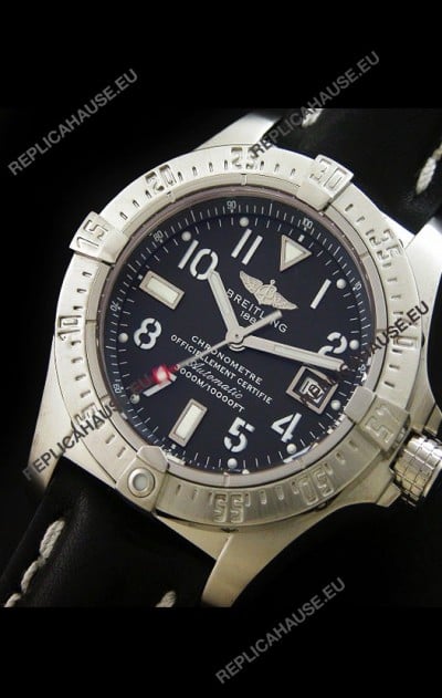 Breitling Avenger Seawolf Swiss Replica Watch in Black Dial