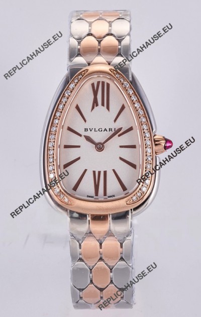 Serpenti Seduttori in Two Tone Rose Gold Casing Super Clone Watch