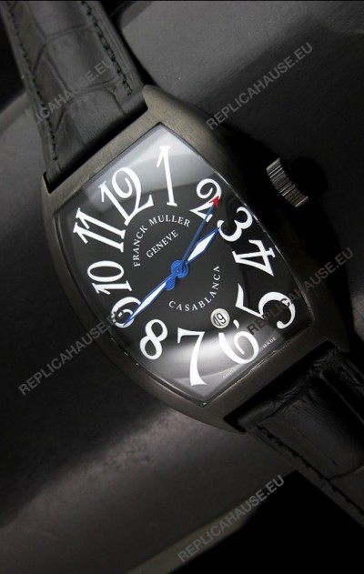 Franck Muller Casa Blanca Japanese Replica Watch in Black Dial