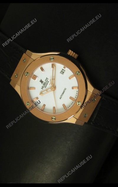 Hublot Classic Fusion 39MM Rose Gold Swiss Watch 