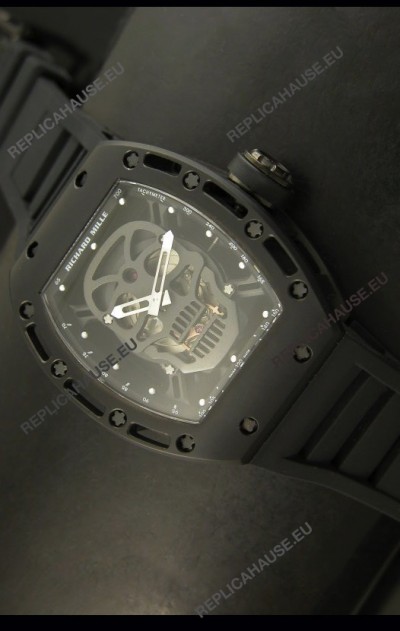 Richard Mille RM052 Skull Tourbillon Swiss Replica Watch in PVD Case