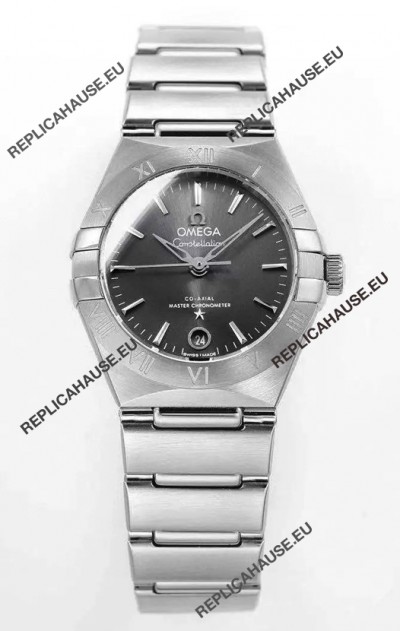 Omega Constellation 29MM Stainless Steel Grey Dial Automatic Super Clone Watch 