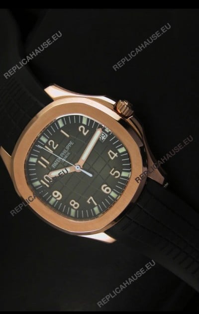 Patek Philippe Aquanaut Rose Gold in Grey Dial Watch - 1:1 Mirror Replica