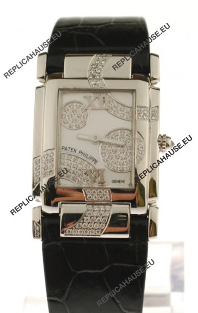 Patek Philippe Twenty Four Swiss Replica Watch in White Dial