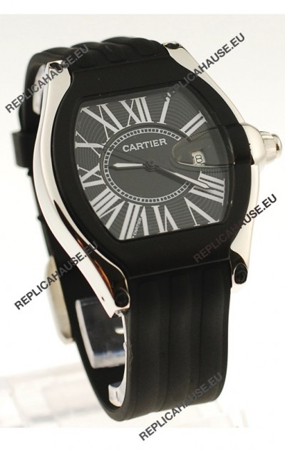 Cartier Roadster Japanese Replica Watch in Black