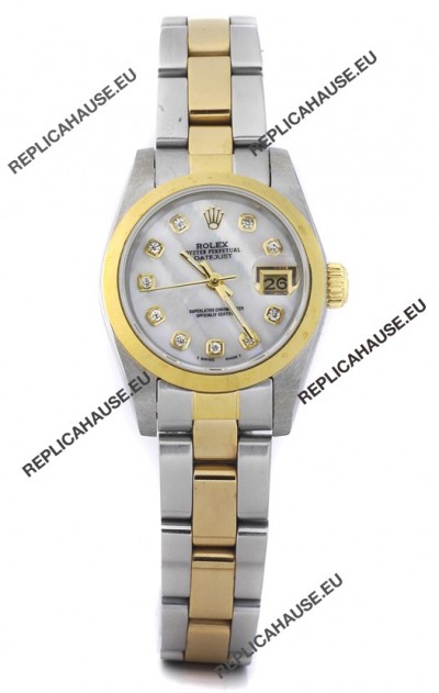 Rolex DateJust Two Tone Lady's Replica Watch