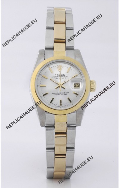 Rolex DateJust Two Tone Lady's Replica Watch