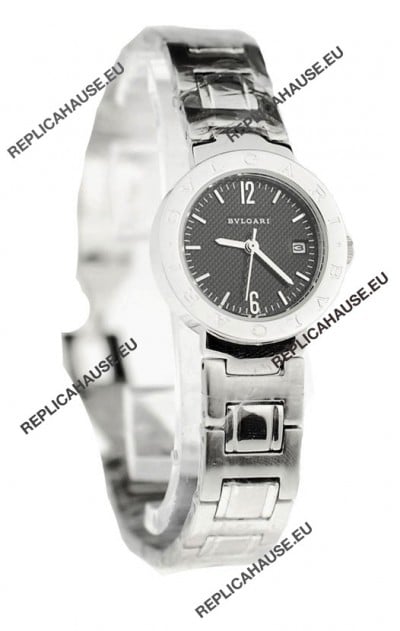 Bvlgari Quartz Japanese Watch in Black Dial