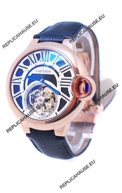 Cartier Ballon de Bleu Flying Tourbillon Swiss Rose Gold Watch