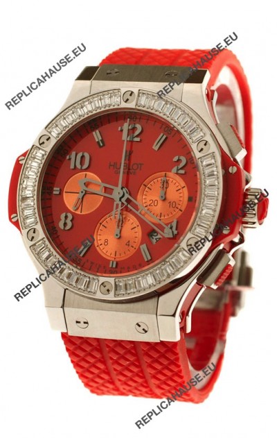 Hublot Big Bang White Baguette Diamonds Shaped Bezel