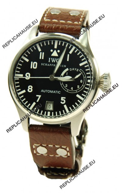 IWC Big Pilot Swiss Replica Watch in Black Dial
