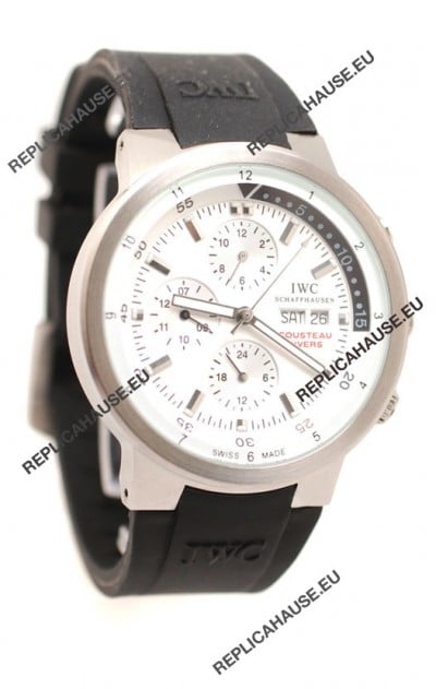 IWC Aquatimer Japanese Replica Watch in White Dial