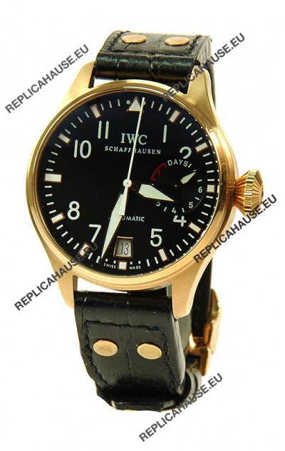IWC Big Pilot Swiss Replica Gold Watch 