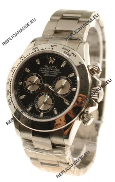 Rolex Replica Daytona Cosmograph Swiss Watch in Black Dial - 2011 Edition