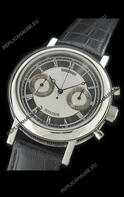 Breguet REF 1775 Swiss Replica Watch in Grey & Silver Dial