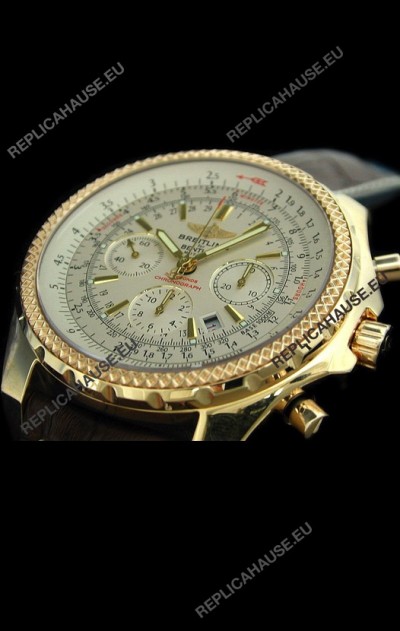 Breitling Bentley Swiss Replica Watch in White Dial