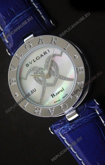 Bvlgari B.zerol Japanese Replica Quartz Watch in White Dial