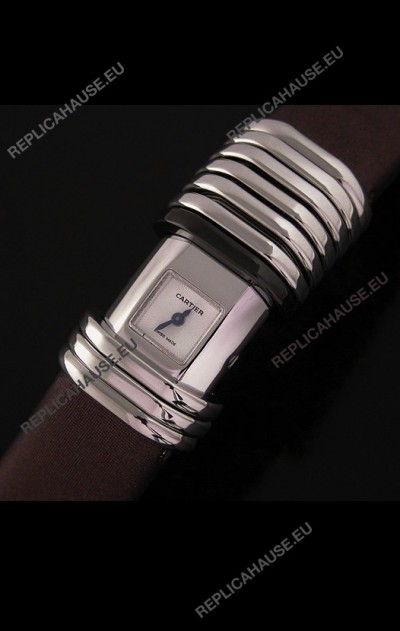 Cartier De Cartier Swiss Replica Watch in White Dial