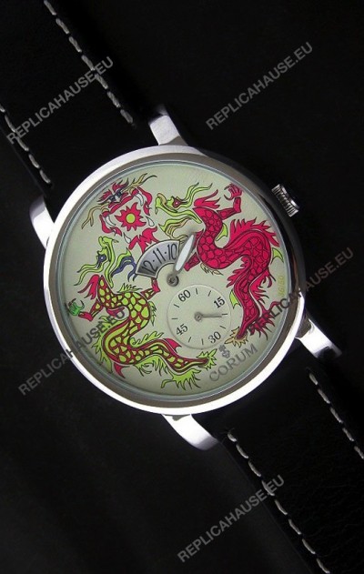 Corum Imitation Ceramics Japanese Replica Watch in White Dial