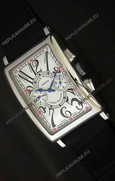Franck Muller Long Island Japanese Replica Watch in White Dial