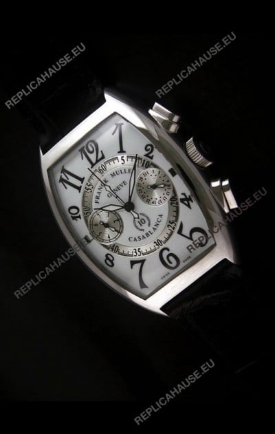 Franck Muller Casa Blanca Japanese Replica Watch in White Dial