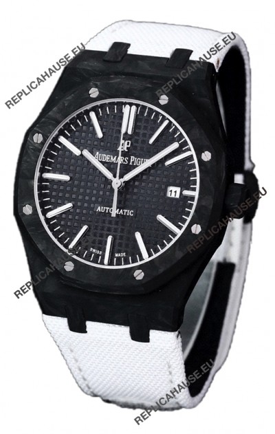 Audemars Piguet Royal Oak Ref.15400 Forged Carbon Casing Watch Black Dial in 1:1 Mirror Replica