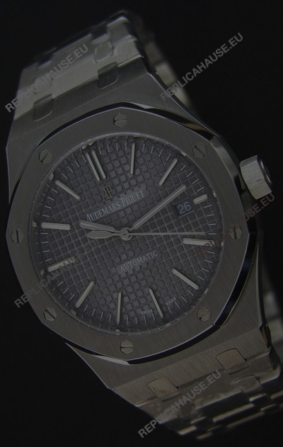 Audemars Piguet Royal Oak 41MM Grey Dial Steel Strap - 1:1 Mirror Ultimate Edition