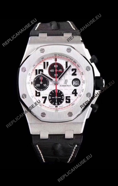 Audemars Piguet Royal Oak Offshore Chronograph Panda - 1:1 Mirror Ultimate Edition - Updated Version with 3126 Movement