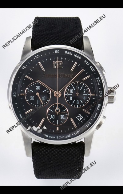 Audemars Piguet CODE 11.59 Chronograph Swiss Replica Watch in 904L Steel Grey Dial Gold Hands