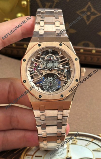 Audemars Piguet Royal Oak Super Clone Tourbillon 26735 Rose Gold Watch 