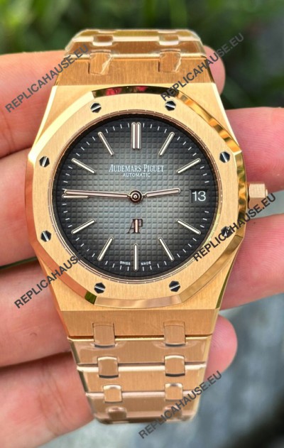 Audemars Piguet Royal Oak Super Clone Jumbo Sunburst Grey Dial Watch 