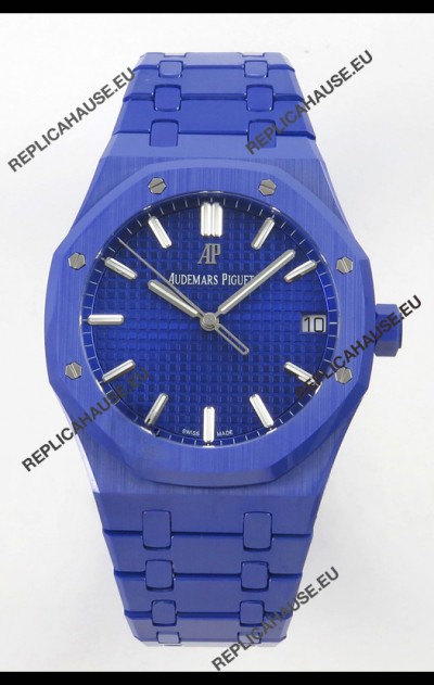 Audemars Piguet Royal Oak Super Clone 15500 Blue Ceramic Casing Watch 