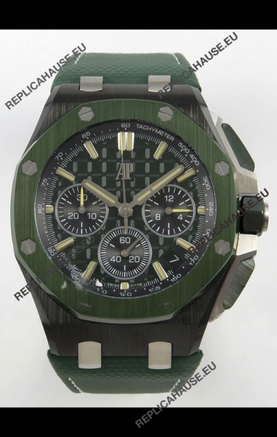 Audemars Piguet Super Clone Royal Oak Offshore Ceramic Casing Green Dial Watch 