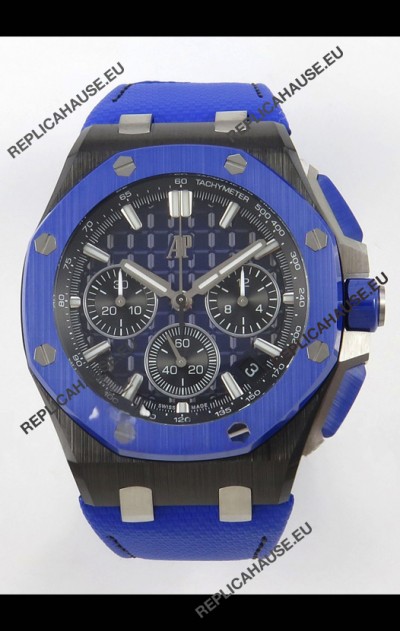 Audemars Piguet Super Clone Royal Oak Offshore Ceramic Casing Blue Dial Watch 