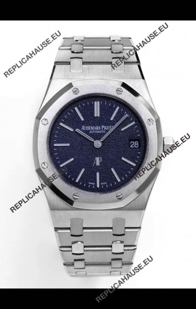 Audemars Piguet Super Clone Royal Oak 16202BC Extra Thin Super Clone Watch Blue Dial