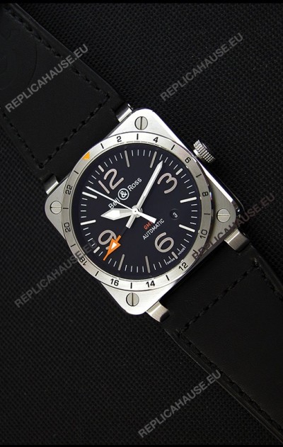 Bell & Ross BR03-93 GMT Steel Swiss Replica Watch 1:1 Edition 42MM