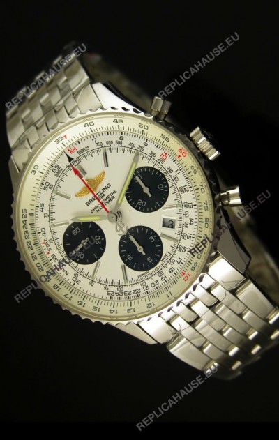 Breitling Navitimer 01 Swiss 1:1 Mirror Updated 2017 Replica Watch in White Dial