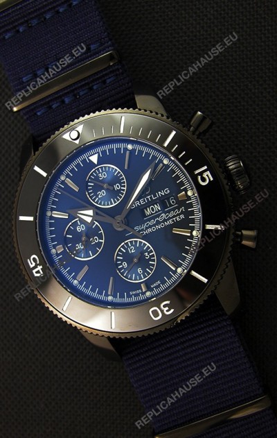 Breitling Superocean Heritage II Outerknown Blacksteel NATO Strap 1:1 Mirror Replica Watch 