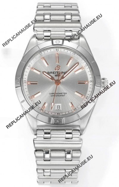 Breitling Chronomat 36MM Stainless Steel Casing 1:1 Mirror Replica Watch Steel Dial