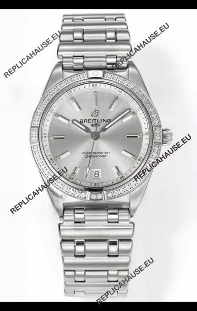 Breitling Chronomat 36MM Stainless Steel Casing 1:1 Mirror Replica Watch Steel Dial