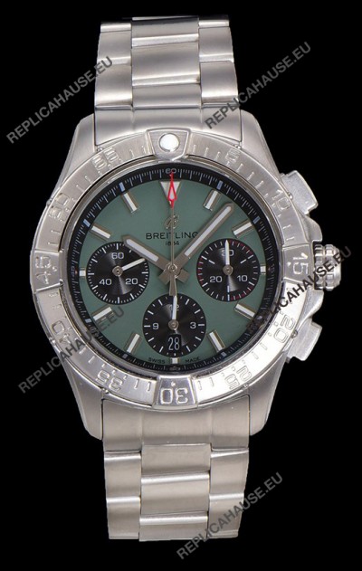 Breitling Super Clone Avenger B01 Chronograph Green Dial Watch 