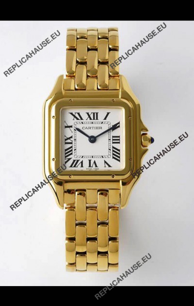 PANTHERE de Cartier Edition 27mm 1:1 Mirror Swiss Watch Yellow Gold Casing