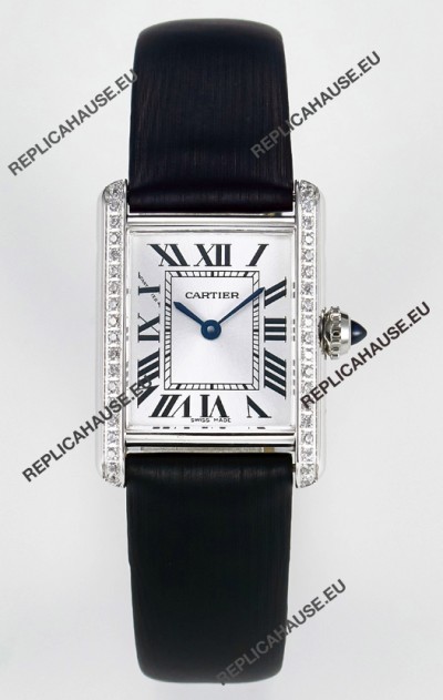 Tank Must Cartier Super Clone Edition 29MM Watch in Steel Casing White Dial 