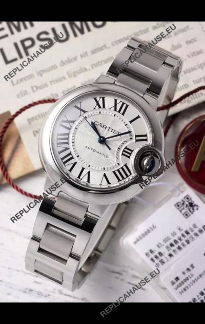 Ballon De Cartier Swiss Automatic 1:1 Mirror Quality 33MM in Steel Casing