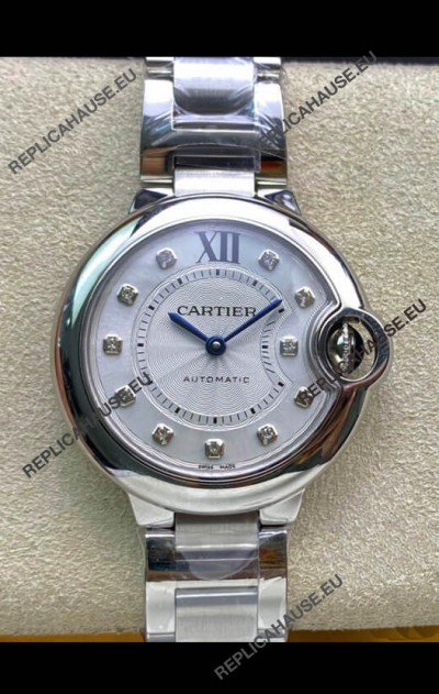 Ballon De Cartier Swiss Automatic 1:1 Mirror Quality 33MM in Steel Casing 
