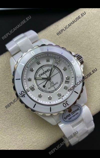 Chanel J12 38MM White Ceramic Case Watch Automatic 1:1 Mirror Replica Watch